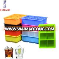 Bar Drink Mold Soap Blue  Flexible Extra Large King Square Silicone Ice Cube Tray