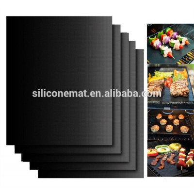 Factory Supply Black Non-stick BBQ Grill Mat